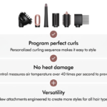 Dyson Airwrap i.d.™ multi-styler and dryer Curly+Coily,Bluetooth Connected, No Heat Damage, 6-in-1 Versatility, Intelligent Hair Styler